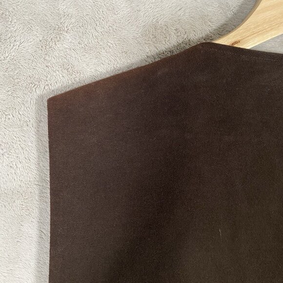 Vintage Jean Paul Germain Waistcoat Mens 4X Brown Cotton Suit Vest Western - Picture 7 of 14